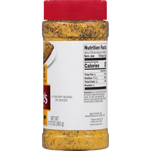 Tone's 12.75 (Pack 6) Lemon Pepper Seasoning Blend, Ounce
