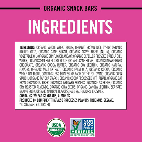 4 1 (Pack 1) Dave's Killer Bread Cocoa Brownie Blitz Organic Snack Bars, Individually Wrapped Snack Bars + Branded