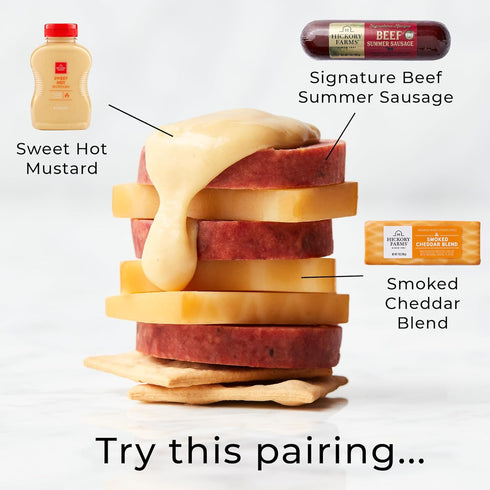 Summer 26 100% Hickory Farms Party-Size Signature Beef Sausage, ounces | Great for Snacking, Gifts, Entertaining