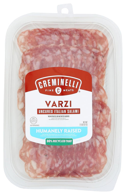 Creminelli - Italian Artisan Handcrafted Fine Meats, Sliced Varzi Salami, 2.2 Ounce