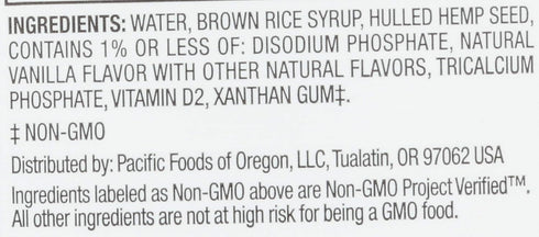 32oz Pacific Foods Hemp Milk, Vanilla