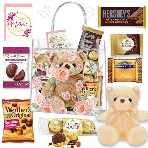 Eli & Val Mother's Day Chocolate Gift Basket for Women Assorted Gourmet