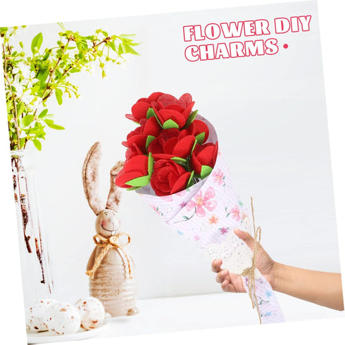 2 Sets Package ARTIBETTER Bouquet Material Rose Wildflower Bouquet Roses Flowers Kids Crafts for Kids DIY Craft Kit