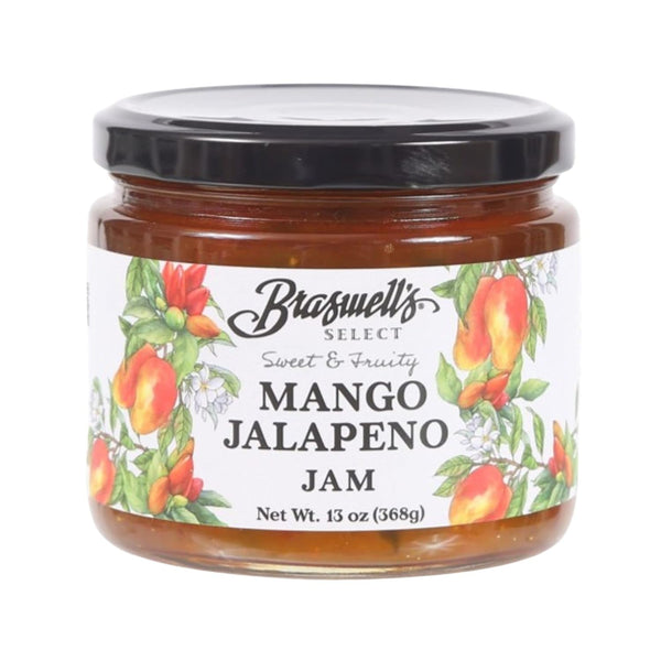 Braswell's Select Jam Preserved in Collectible Drinkware - 13 Oz (Mango Jalapeno,