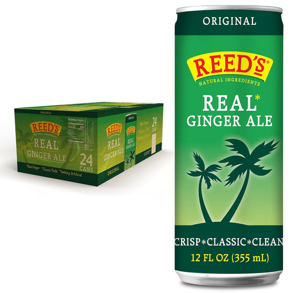 Reed's Real Ginger Ale - Made with Pressed Organic Ginger - Crisp,