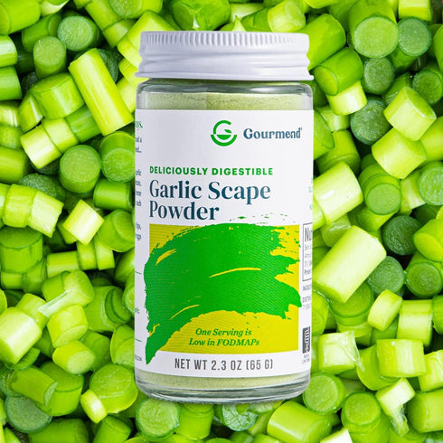 Garlic Scape Powder - 100% Natural, Gluten Free, Monash Certified Low FODMAP, No Fillers or Corn Starch