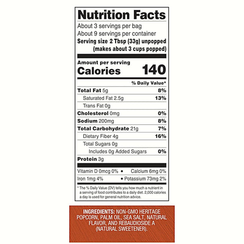 10.5 (Pack 6) Black Jewell Sweet & Salty Microwave Popcorn, Ounces