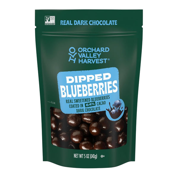 Dark Chocolate Dipped Blueberries 5 oz (Pack of 1), Made With Real