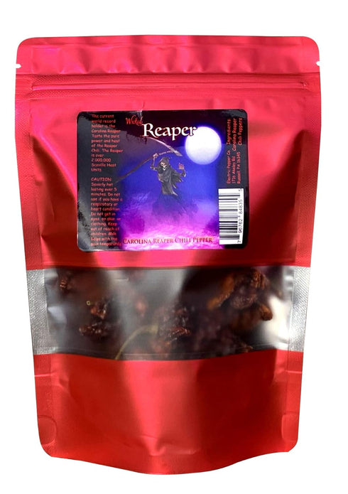 Wicked Reaper Wicked Tickle Carolina Reaper Chili Peppers, World's Hottest Dried Spice 10 Pack + 2 Free