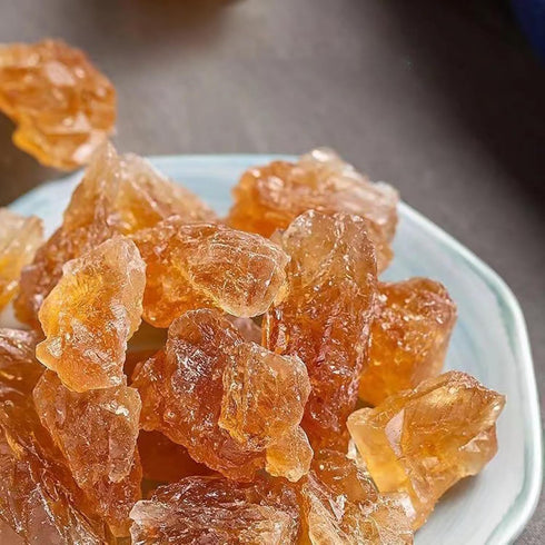 SXRFYFCL 17.63/Oz,Yellow Huangbing Sugar, Medium Yellow Sugar,Old Sugarcane, Medium Ice Candy,Large Grains Rock