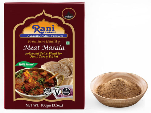 Rani Meat Curry Masala 21-Spice Blend 3.5oz (100g), All Natural, Vegan, Gluten Friendly, NON-GMO