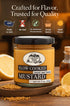 5 oz East Shore Sweet & Tangy Mustard Gourmet Dipping Mustard for Pretzels, Sandwiches & Glazes, Jar