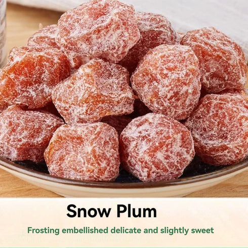 TEAERPKLAE 10.58oz/300g. Five types mixed with fruit at Snowflake green plum, Yangmei, Ximei, semi dried plum, green