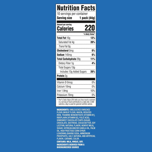 40 Packs (4 Pack, 4 CHIPS AHOY! Original Chocolate Chip Cookies, Snack Cookies Per Boxes)