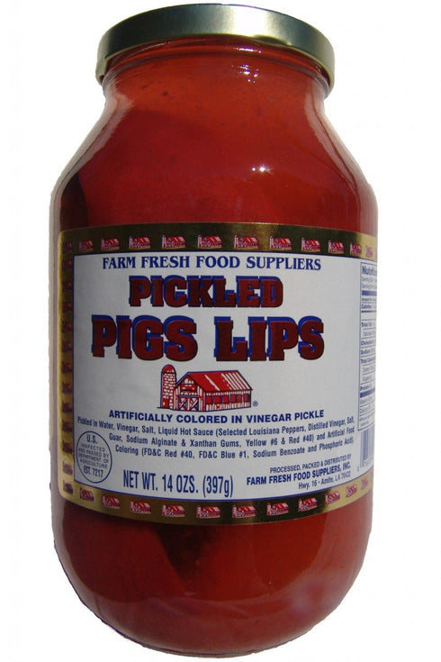 Matt & Dana Farm Fresh Pickled Pork Lips - (Two Quart Size Jars)