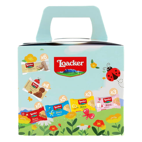 245.8g/8.67oz Loacker Spring Gift Box, Premium Wafer Cookies & Chocolate Specialties