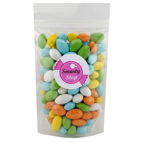 Smarty Stop 1 (Pack 1)) Jordan Almonds Candy Pastel Candy-Coated Almonds, Edible Confectionery Snack (Assorted- Pastel