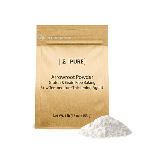 Arrowroot Powder (1 lb) - PURE ORIGINAL INGREDIENTS Corn Starch Alternative, Thickener & Binder