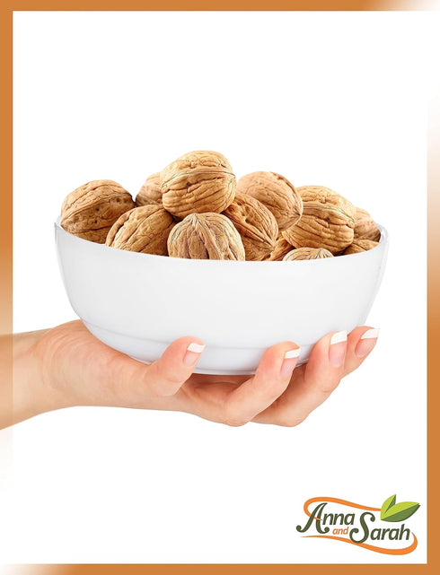 (2 Anna and Sarah Walnuts in Shell - New Crop - Jumbo - Chandler - Natural Shells - Not Bleached Pound)