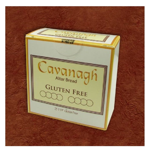 Cavanagh Gluten Free 1 3/8" Diameter (35mm) Altar Communion Bread 25 Count Boxed
