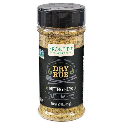 Frontier Co-op Buttery Herb Dry Rub Seasoning, 5.36 oz - Dry Rub