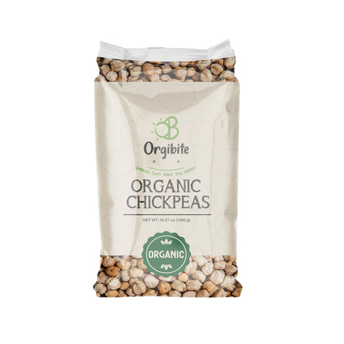 Orgibite Organic 2.2 lb Chickpeas | Gluten Free | Non GMO Chickpeas