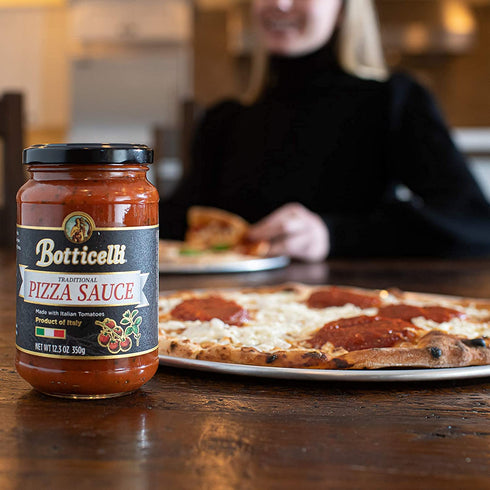 Botticelli Premium Italian Pizza Sauce - (Pack of 2), 12.3oz, Low Carb, Keto-Friendly, Made in Italy
