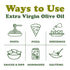 16.9oz (500ml) (Pack 2) Food To Live Organic Extra Virgin Olive Oil, Cold-Pressed. Polyphenol Rich. Non-GMO. Glass