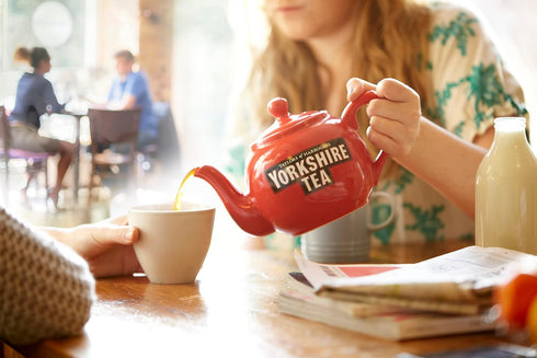 100 Count (Pack 1), 100 Yorkshire Tea, Red, Black Tea, String and Tagged Bags, of Refreshing, Satisfying, and Strong
