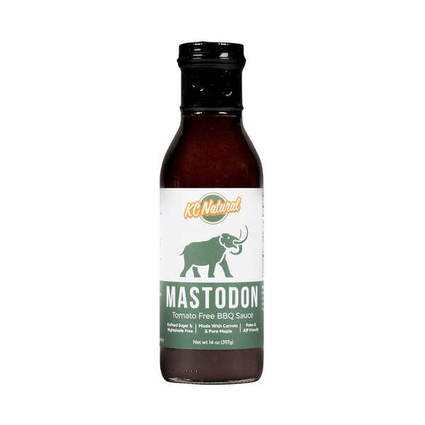 KC Natural Mastodon Paleo AIP BBQ Sauce, 14oz, 1 Pack