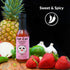 6 Pack Strawberry Serrano Natural Hot Sauce by Fat Cat Gourmet | Sweet & Spicy Flavor | For Chicken, Seafood, Pork, Ham