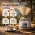 Bounty Foods 12 oz Montana Huckleberry Dessert Ground Coffee - Rustic Western Style Burlap Bag from All Natural Enjoy