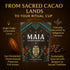 MAIA CEREMONIAL 100% (1) Cacao, with Flavanol, Theobromine, Magnesium and Natural Flavonoids Blend, Improves Mental