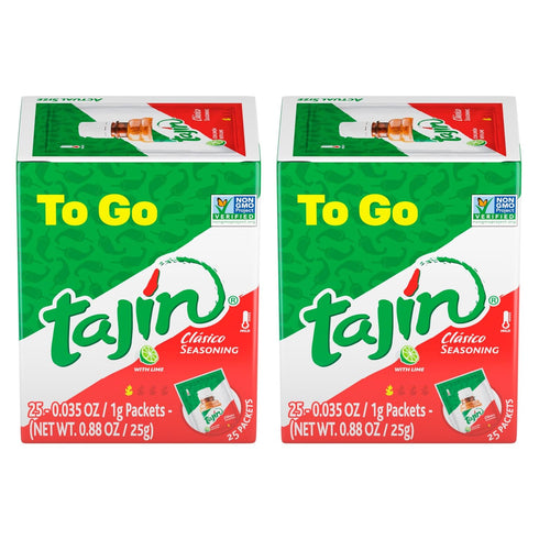 Tajin Clásico Chile Lime Seasoning To-Go Packets (Pack of 2)