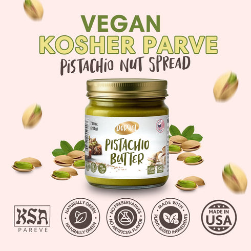 60% (200g) DORREL - Pistachio Butter, Dairy-Free Spreadable Butter Made from California-Grown Pistachios, No Palm Oil
