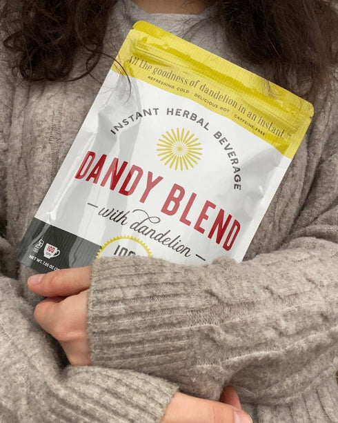 156 11 oz. (312g) Cup Bag of Organic Dandy Blend Instant Herbal Beverage with Dandelion, Bag