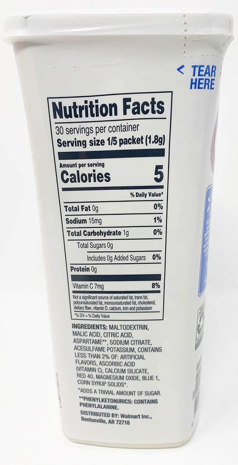 Great Value 1.9 Oz 6 Packets (2 Pack) : Grape Drink Mix