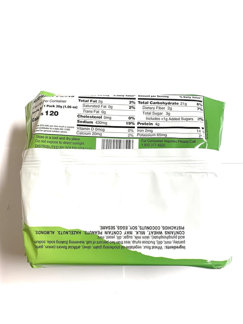 Greta 4.23 oz, 2 Pack Garden Vegetables Crackers, New