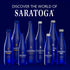 24 Pack 12 Oz Saratoga Spring Water Bottles, Still Bottled Water - Glass Bottles - Fl