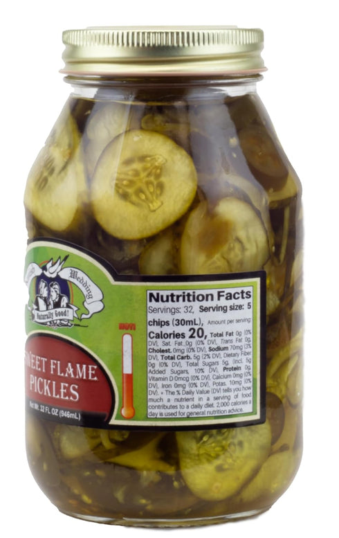 32oz (Pack 2) Amish Wedding Sweet Flame Pickles