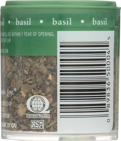 0.18 oz Pack 12 Simply Organic Sweet Basil Leaf, Cut & Sifted, Certified Organic | | of | Ocimum basilicum
