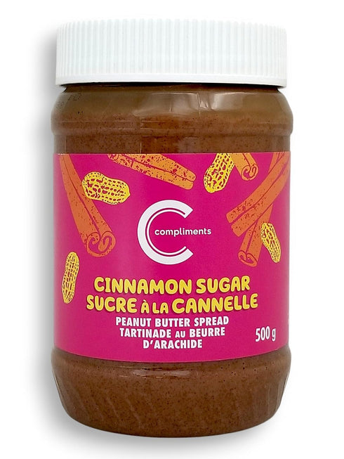 Compliments Cinnamon Sugar Peanut Butter Spread, 500g/17.6 oz