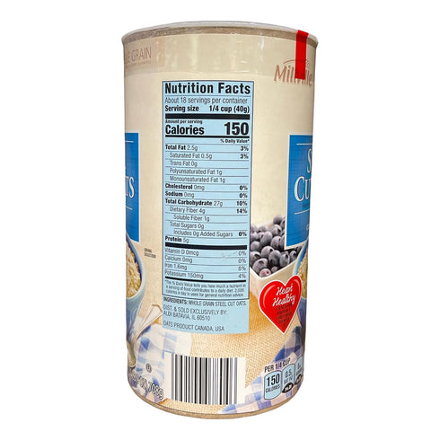 Generic 25 oz (Pack 2) Steel Cut Oats, Quick Cook Whole Grain Oatmeal, Heart Healthy