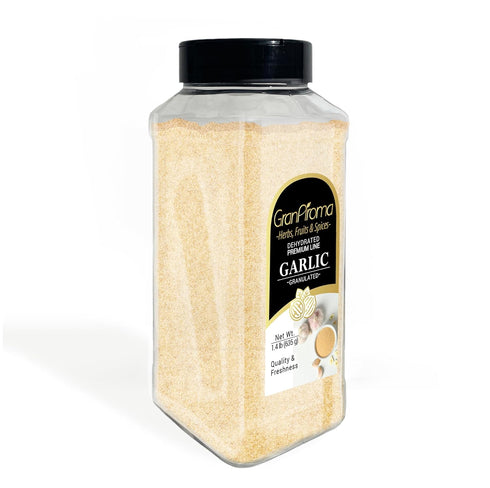 1.4 lb, GranAroma Granulated Garlic, Versatile Seasoning, Dehydrated