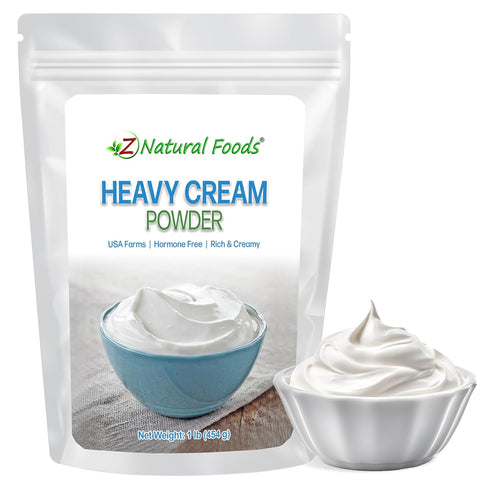 Z Natural Foods Heavy Cream Powder - Nutrient-Dense, Delicious Powdered Cream with