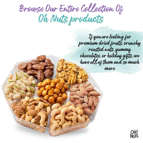 7 Oh! Nuts Variety Nuts Gift Basket - Healthy Food Assorted Nuts Gifts Baskets - Holiday Gourmet Gift Boxes - Gift Box