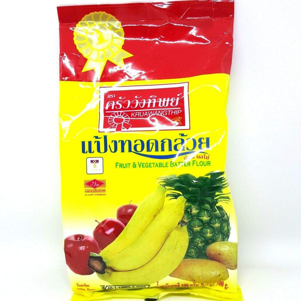 Kruawangthip Fruit & Vegetable batter Flour for Fried & Crispy banana ingredients 500g.