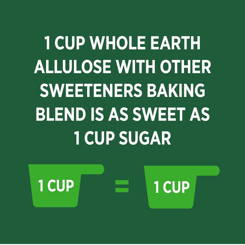 Whole Earth Sweetener Co. Allulose Baking Blend, Granulated Plant-Based Sugar Alternative, 12 Ounces, 0.75 Pound
