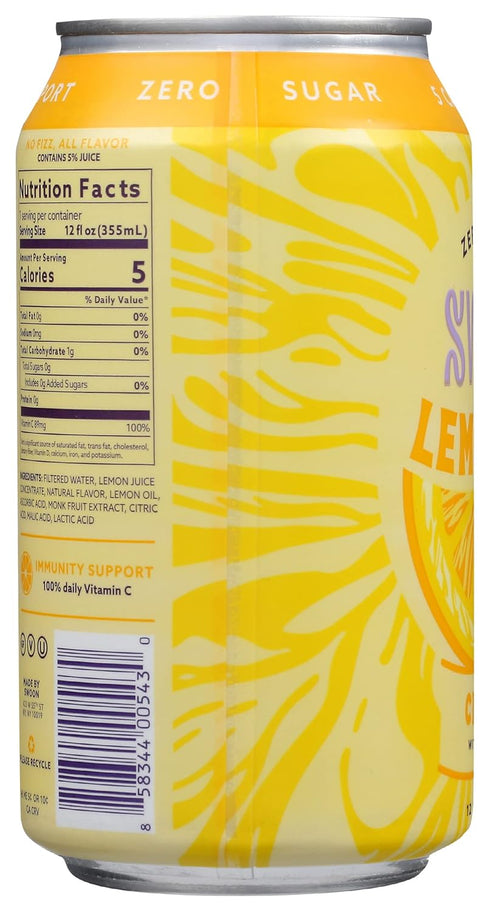 Swoon 12 (Pack 12) Classic Lemonade, Zero Sugar, Low Calories, Vegan Friendly, Kosher, Gluten Free & Non-GMO, Fluid