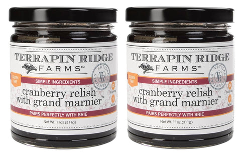 Terrapin Ridge Farms Cranberry Relish with Grand Marnier - Tart Cranberries, Apples